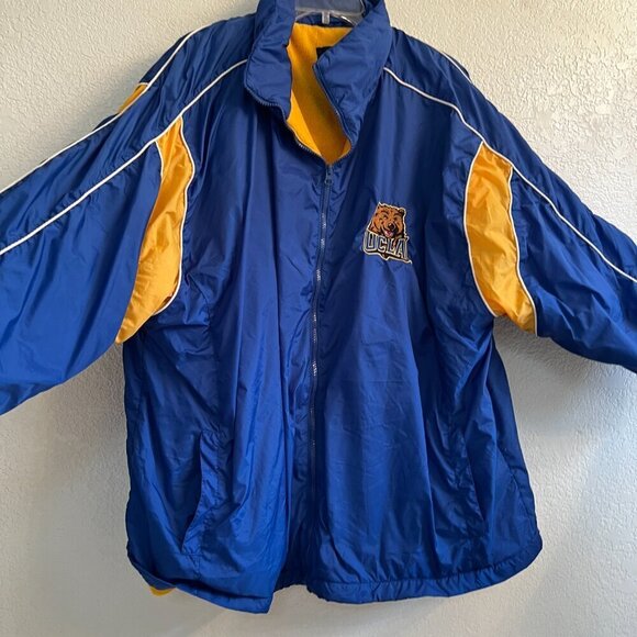 Vintage 90s UCLA BRUINS‎ PUFFER Starter Jacket Size XL Blue Gold Rare - Picture 2 of 12